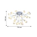 2479-9U, потолочный светильник, D750xH440, 27xG4LEDx3W, 4423LM, 3000K, included — изображение 3