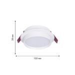 4537-1C, врезной светильник, D105xH38, cutout:D90, 1xGX53LEDx15W, IP20, excluded — изображение 2