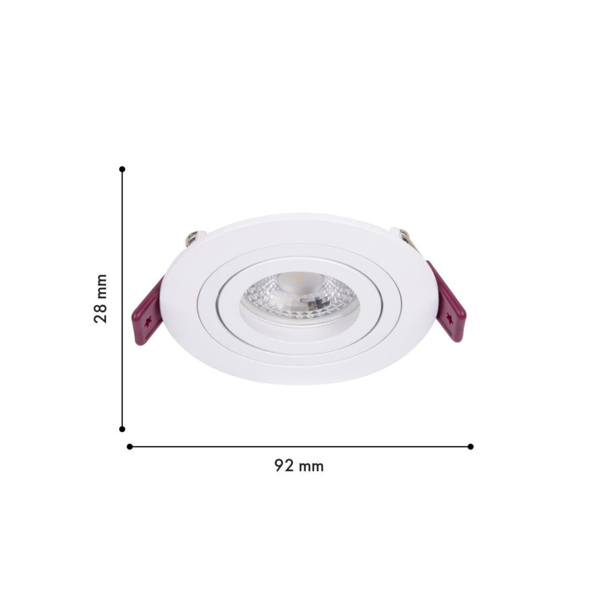 4541-1C, врезной светильник, D92xH28, cutout:D80, 1xGU10x35W, IP20, excluded — изображение 3