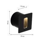 4389-1W, уличный светильник, L92xW92xH72, cutout:D80, LEDx5W, 438LM, 3000K, IP54, included — изображение 2