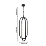 4009-4P, подвес, D300xH1000/2000, 2xLEDx7.2W + 2xLEDx6.5W, 2635LM, 4000K, included — изображение 3