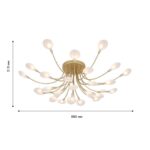 4197-28C, потолочная люстра, D880xH320, 28xG4LEDx3W, 5600LM, 3000K, included — изображение 3