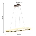 4590-10P, подвесная люстра, L1000xW390xH1585, LEDx48W, 3800LM, 4000K, included — изображение 3