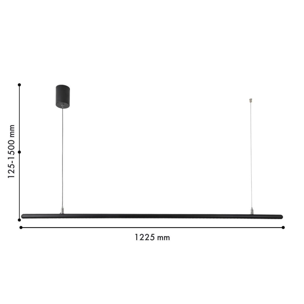 4486-1P, подвесная люстра, L1225xH125/1500, LEDx20W, 1700LM, 4000K, included — изображение 2