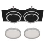 4651-2C, врезной светильник, L215xW108xH44, cutout:L186xW92, 2xGX53LEDx15W, IP20, excluded — изображение 4