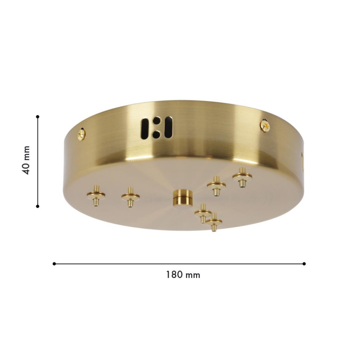 4591-180-6BR, потолочная чаша, D180xH40, цвет латунь — изображение 2