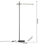 4519-1F, напольный светильник, L645xW250xH1505, LEDx15W, 1200LM, 4000K, included, switch — изображение 2
