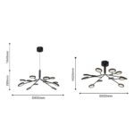 4252-12P, подвесная/потолочная люстра, D650xH320/1320, 12xLEDx3W, 3060LM, 4000K, included — изображение 3