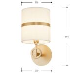 2634-1W, настенный светильник, D200xW150xH285, 1xE14x40W, excluded — изображение 3