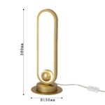 4221-1T, настольный светильник, D150xH380, LEDx16W, 1280LM, 4000K, included, switch — изображение 3