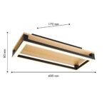 4434-1C, потолочный светильник, L400xW170xH80, LEDx18W, 1900LM, 4000K, included — изображение 3