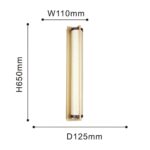4190-1W, настенный светильник, D125xW110xH650, LEDx19W, 1615LM, 4000K, included — изображение 3