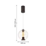 4550-2P, подвес, D200xH350/1350, LEDx7W, 190LM, 4000K, included — изображение 3