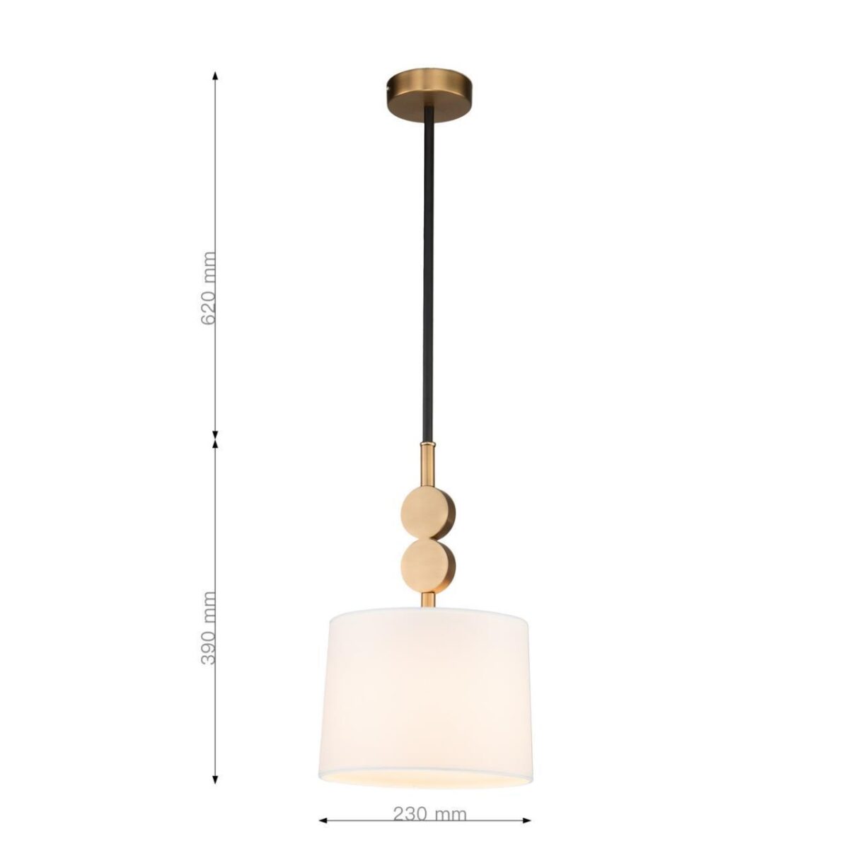 2624-1P, подвес, D230xH390/1010, 1xE14x40W, excluded — изображение 3