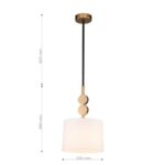 2624-1P, подвес, D230xH390/1010, 1xE14x40W, excluded — изображение 3