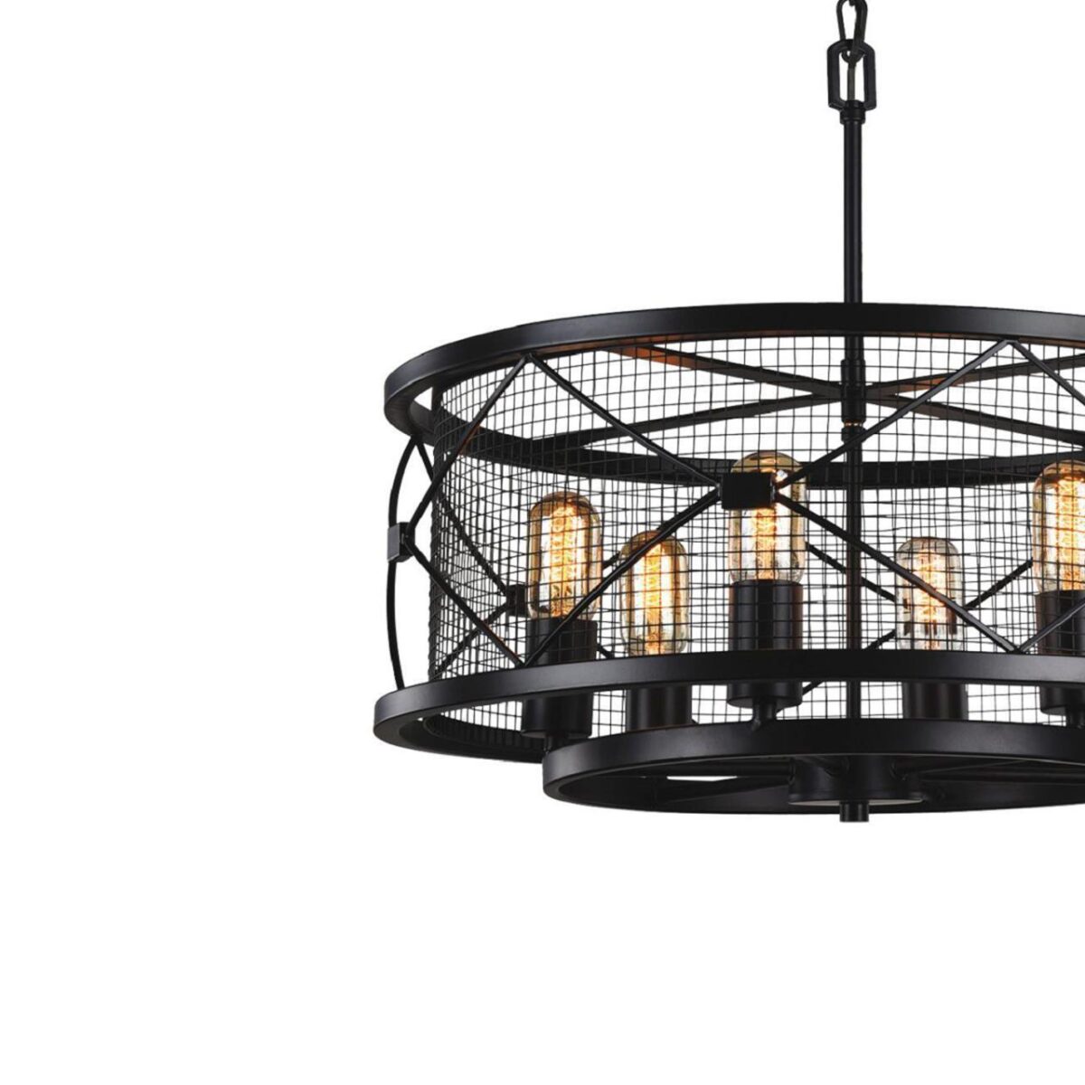 1783-6P, люстра подвесная, D580xH490/1690, 6xE27x60W, excluded — изображение 3