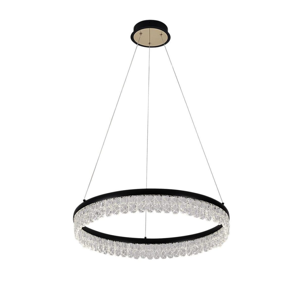 4187-1P, подвесная люстра, D600xH130/1000, LEDx68W, 3060LM, 3000-6000K, included, remote control — изображение 1