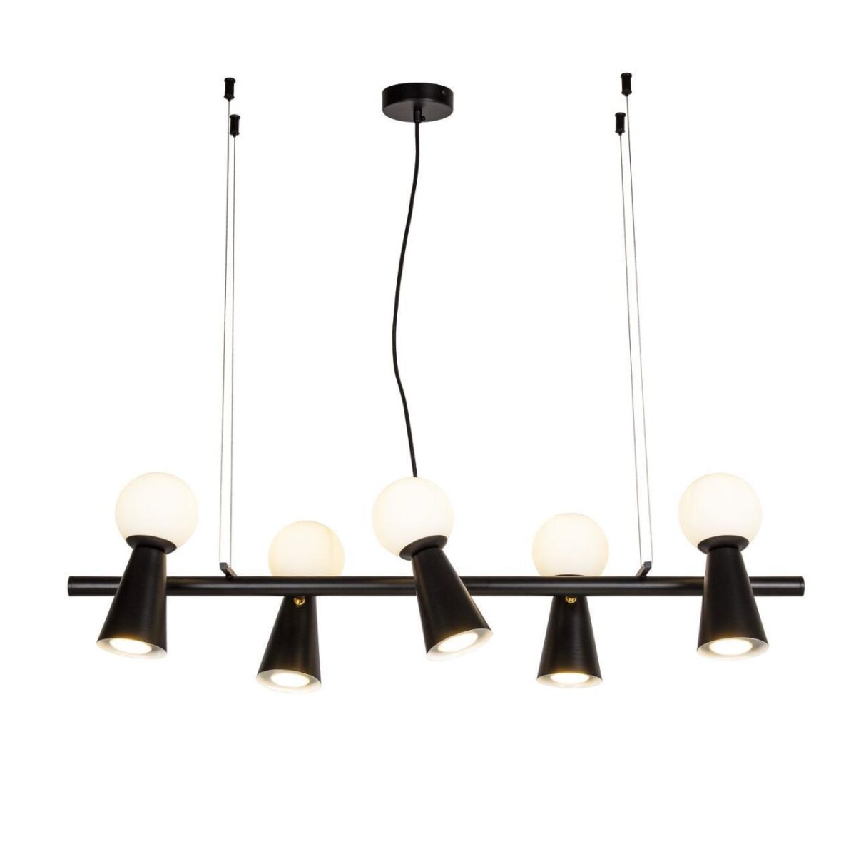 4095-5P, подвесная люстра, L900xW330xH230/1730, 5xG9LEDx3W + 5xGU10x35W, excluded — изображение 1