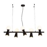 4095-5P, подвесная люстра, L900xW330xH230/1730, 5xG9LEDx3W + 5xGU10x35W, excluded