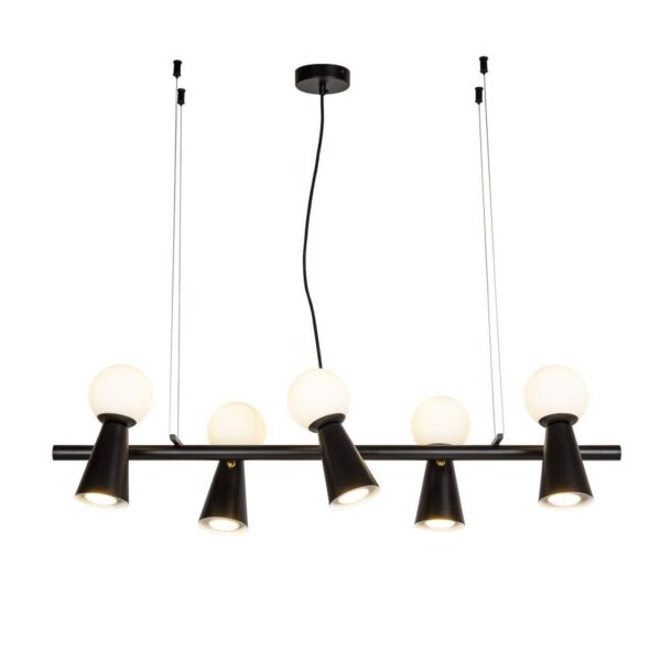 4095-5P, подвесная люстра, L900xW330xH230/1730, 5xG9LEDx3W + 5xGU10x35W, excluded