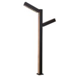 4388-2F, уличный светильник, L490xW100xH910, LEDx12W, 1050LM, 3000K, IP54, included