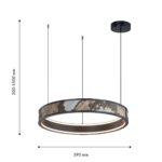 4598-1P, подвесная люстра, D590xH300/1500, LEDx40W, 440LM, 4000K, CRI>90, included — изображение 2