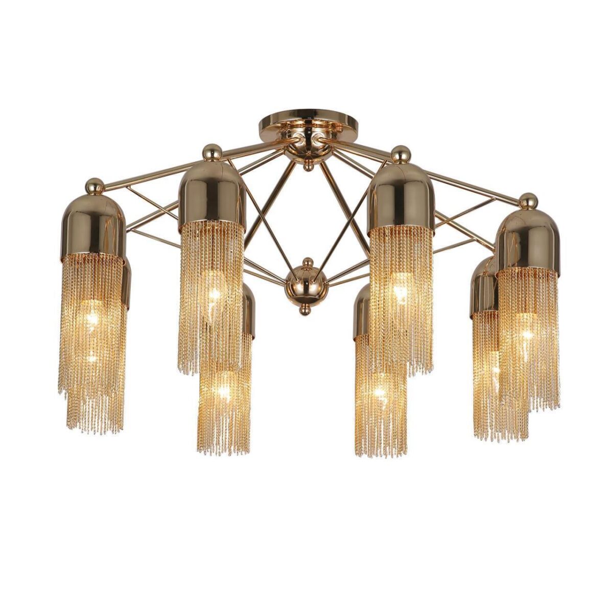 2739-8P, потолочная люстра, D730xH415, 8xE14x60W, excluded 2739-8P, потолочная люстра, D730xH415, 8xE14x60W, excluded — изображение 1