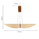 4380-2P, подвесная люстра, L1050xW270xH1500, LEDx60W, 4200LM, 4000K, included — изображение 3