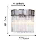4201-2W, настенный светильник, D150xW230xH210, 2xE14x40W, excluded — изображение 3