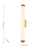 3000-1W, настенный светильник, D80xW110xH500, LEDx40W, 4800LM, 3000K, included — изображение 3