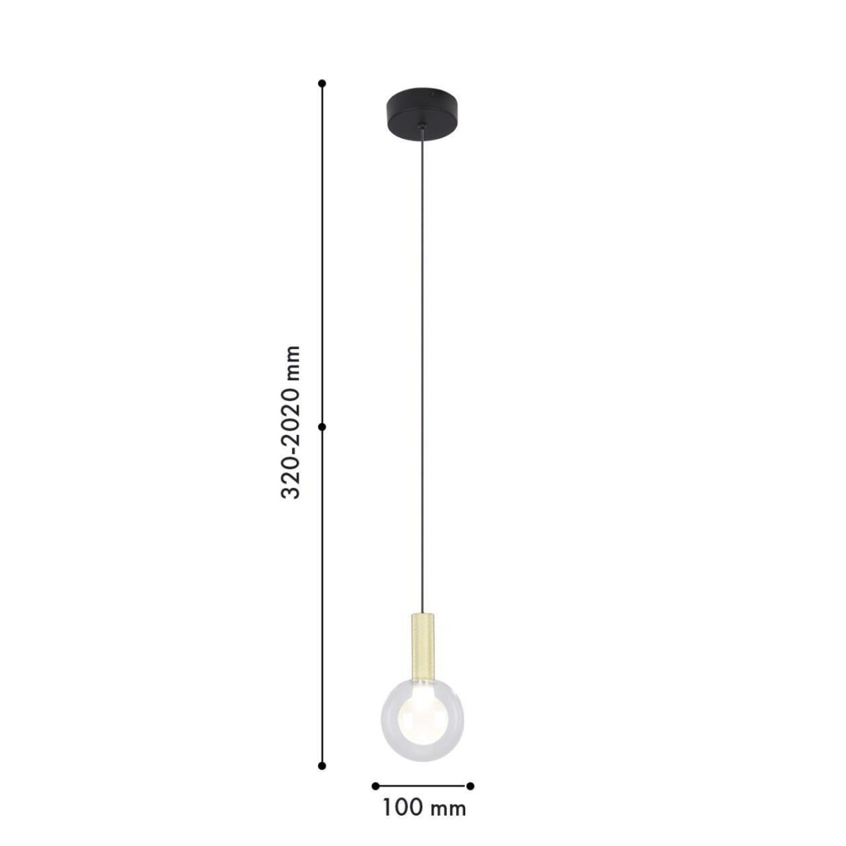 4377-1P, подвес, D100xH320/2020, LEDx3W, 195LM, 4000K, CRI>90, included — изображение 2