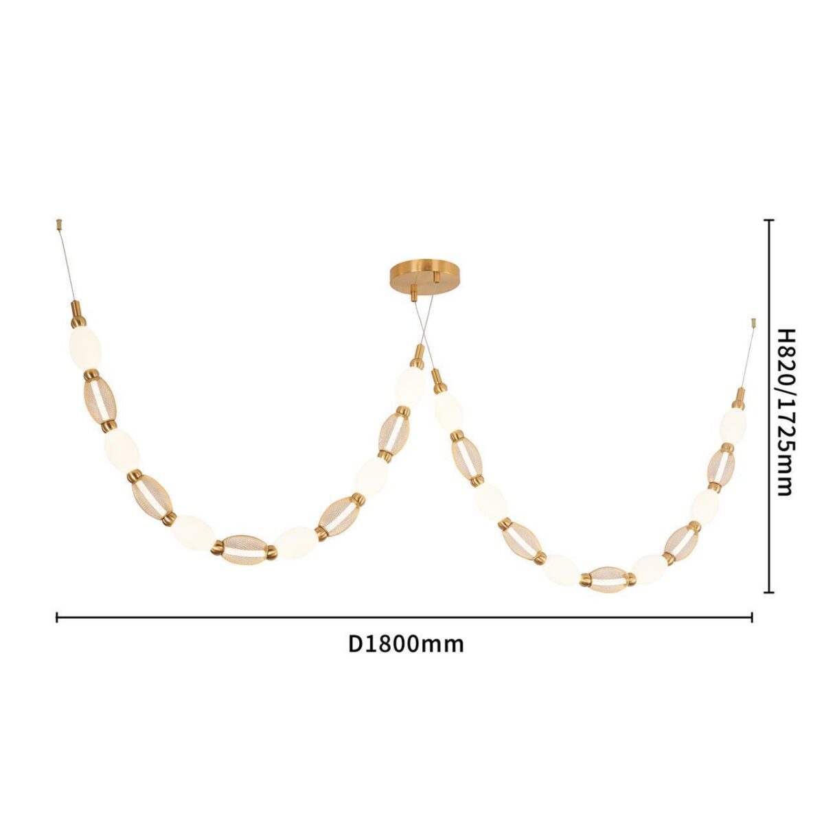 4559-2PC, подвесная/потолочная люстра, D200xH1780/2780 + D640xH890/1775 + D1800xH820/1725, 2xLEDx18W, 1990LM, 4000K, included — изображение 9