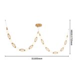 4559-2PC, подвесная/потолочная люстра, D200xH1780/2780 + D640xH890/1775 + D1800xH820/1725, 2xLEDx18W, 1990LM, 4000K, included — изображение 9