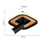 4439-1C, потолочный светильник, L170xW170xH170, LEDx12W, 1200LM, 4000K, included — изображение 3