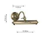 1155-1W, настенный светильник, D240xW245xH115, 1xE14x40W, included — изображение 2