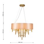 2993-6P, подвесная люстра, D600xH465/1440, 6xE14x40W, excluded — изображение 3