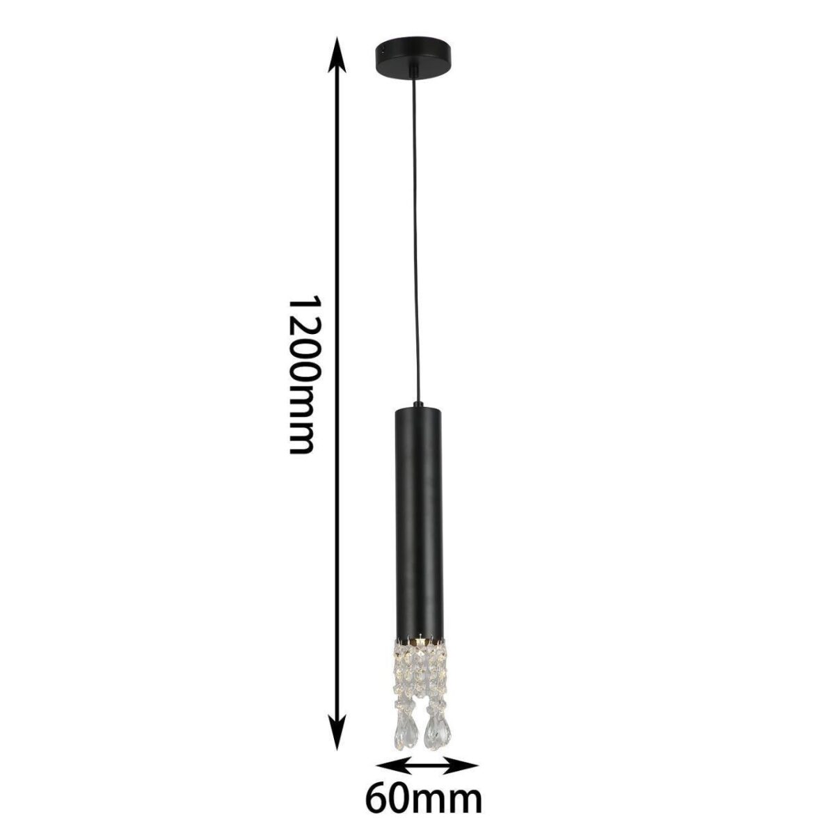 2920-1P, подвес, D100xH440/1200, 1xGU10x40W, excluded — изображение 2