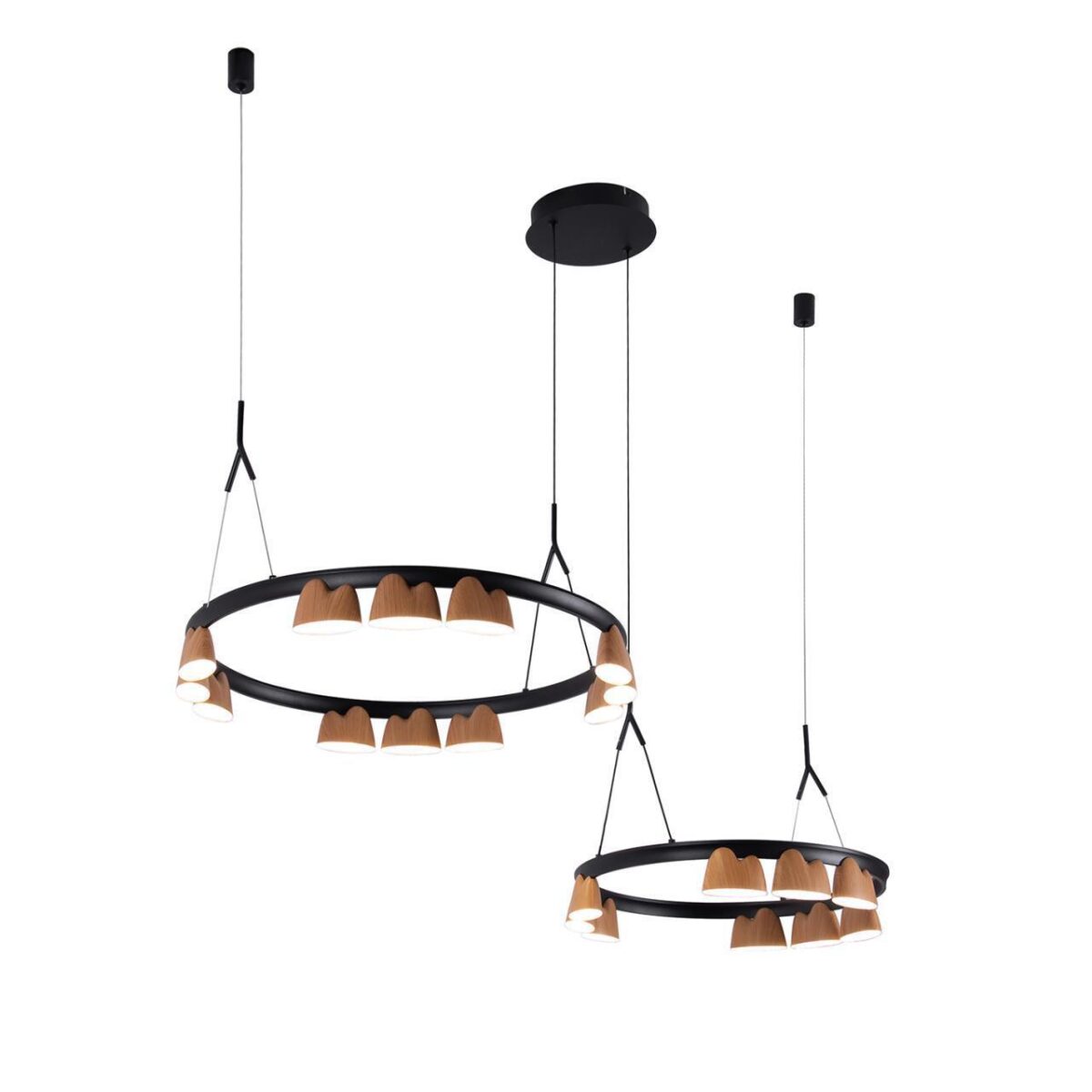 4266-21P, подвесная люстра, L875xW600xH400/1610, LEDx95W, 4085LM, 4000K, included — изображение 1