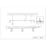 4079-3C, потолочный светильник, L1000xW100xH160, LEDx60W, 2200-4200LM, 3000-6000K, included, remote control — изображение 3