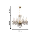 1735-8P, люстра подвесная, D580xH450/1450, 8xE14x40W, excluded — изображение 2