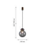 4269-1P, подвес, D220xH460/1960, 1xE14x40W, excluded — изображение 2