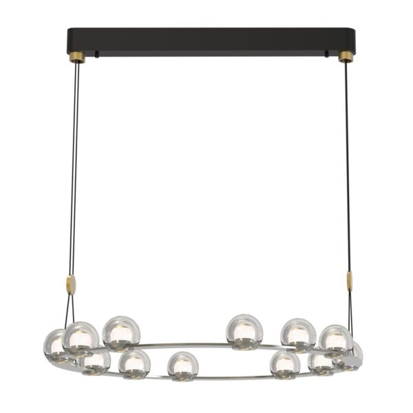 4291-12P, подвесная люстра, D820xH1500/1575, 12xLEDx7.2W, 7000LM, 4000K, included