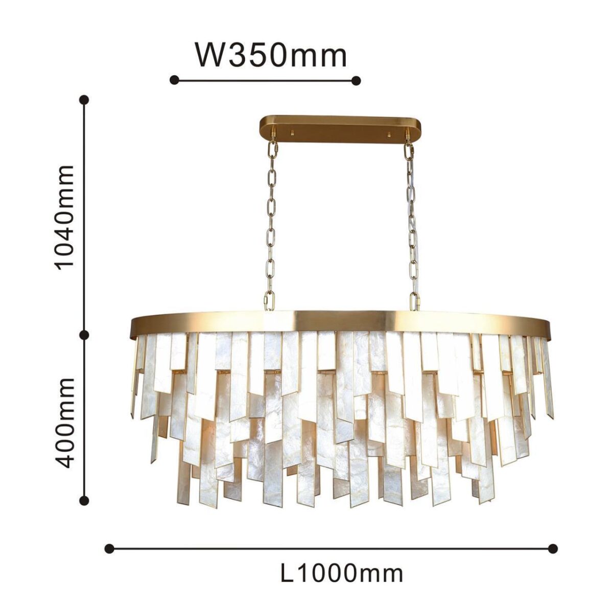 4199-15P, подвесная люстра, L1000xW350xH550/1440, 15xE14x40W, excluded — изображение 3