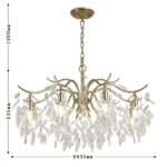 3003-9P, подвесная люстра, D830xH535/1535, 9xE14x40W, excluded — изображение 3