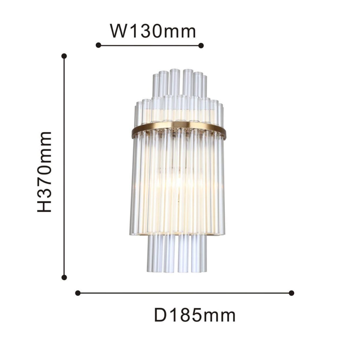 4203-1W, настенный светильник, D130xW185xH370, 1xE14x40W, excluded — изображение 3