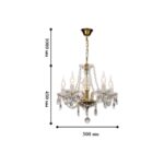 1735-5P, люстра подвесная, D500xH450/1450, 5xE14x40W, excluded — изображение 2