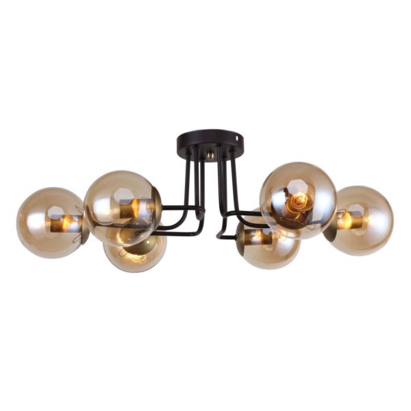 2344-6U, потолочный светильник, L600xW480xH220, 6xE14x40W, excluded