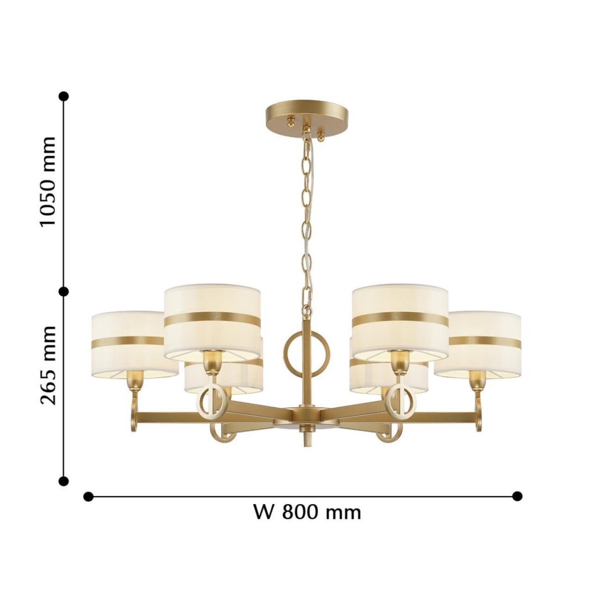 2634-6P, подвесная люстра, D800xH265/1315, 6xE14x40W, excluded — изображение 8