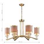 2689-6P, подвесная люстра, D780xH450/1450, 6xE14x40W, excluded — изображение 3