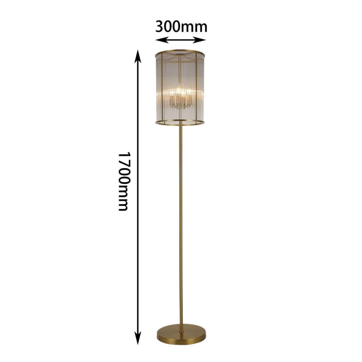 2907-4F, напольный светильник, D300xH1700, 4xE14x60W, excluded — изображение 3